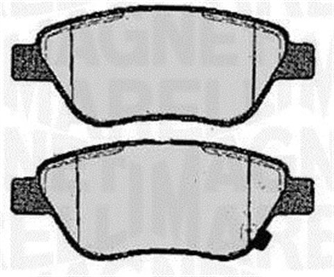 MAGNETI MARELLI Bremseklodser 363916060361 for CHEVROLET OPEL VAUXHALL