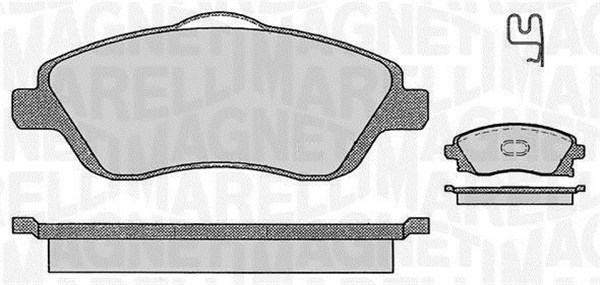 MAGNETI MARELLI Bremseklodser 363916060362 for OPEL CHEVROLET GENERAL MOTORS
