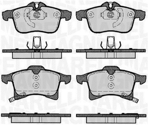MAGNETI MARELLI Bremseklodser 363916060364 for OPEL CHEVROLET SATURN VAUXHALL RENAULT