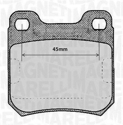 MAGNETI MARELLI Bremseklodser 363916060368 for OPEL VAUXHALL SAAB