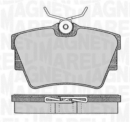 MAGNETI MARELLI Bremseklodser 363916060370 for OPEL VAUXHALL CHEVROLET FIAT NISSAN RENAULT