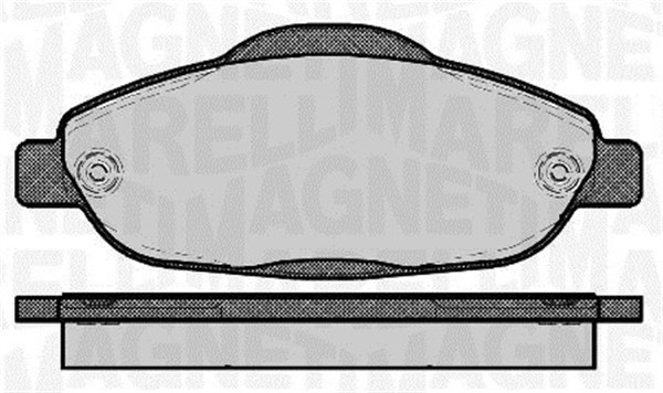 MAGNETI MARELLI Bremseklodser 363916060373 for PEUGEOT