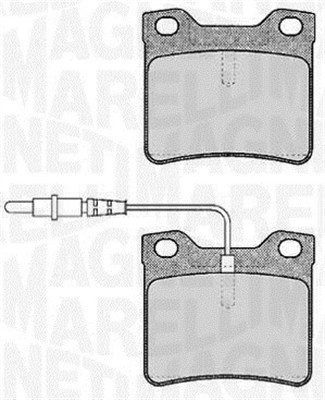 MAGNETI MARELLI Bremseklodser 363916060375 for PEUGEOT