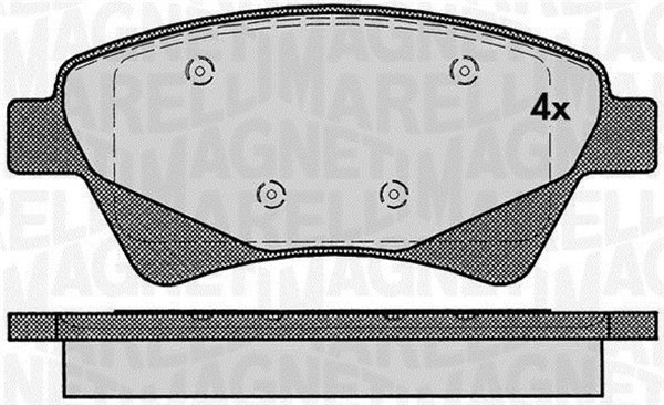 MAGNETI MARELLI Bremseklodser 363916060380 for RENAULT RENAULT TRUCKS