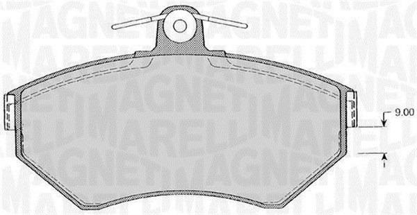 MAGNETI MARELLI Bremseklodser 363916060389 for VW
