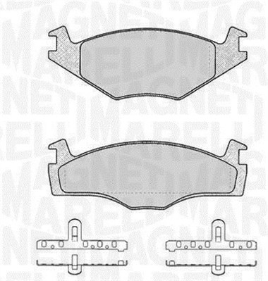 MAGNETI MARELLI Bremseklodser 363916060392 for VW VW (SVW) SKODA NISSAN VW (FAW)