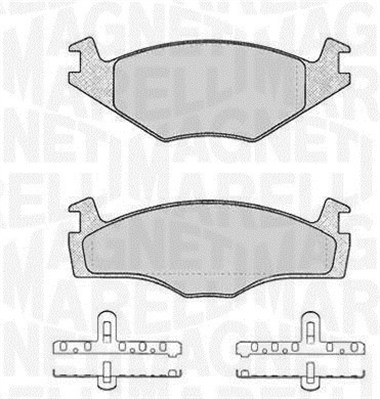 MAGNETI MARELLI Bremseklodser 363916060394 for VW