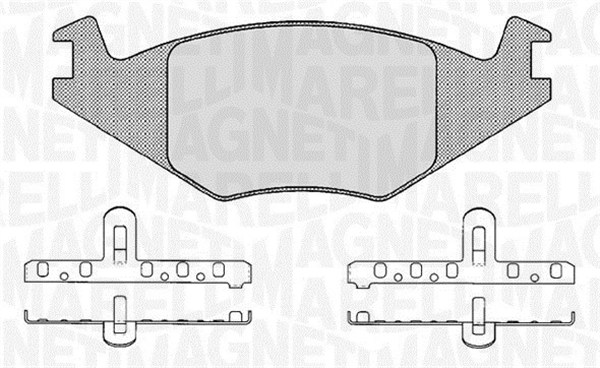 MAGNETI MARELLI Bremseklodser 363916060395 for VW