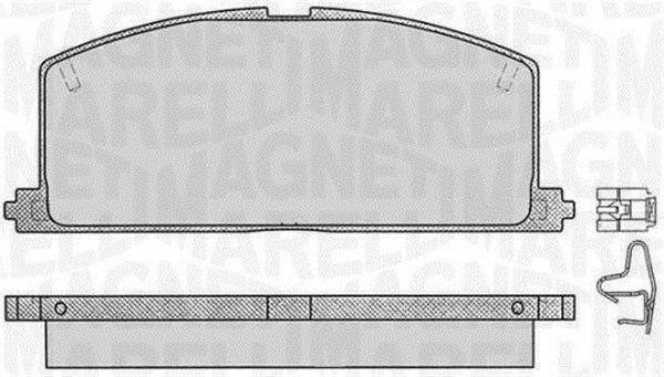 MAGNETI MARELLI Bremseklodser 363916060405 for TOYOTA GENERAL MOTORS HONDA NISSAN