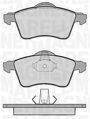 MAGNETI MARELLI Bremseklodser 363916060418 for VW