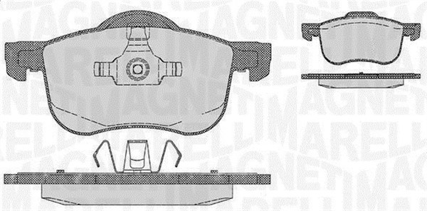 MAGNETI MARELLI Bremseklodser 363916060422 for VOLVO