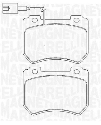 MAGNETI MARELLI Bremseklodser 363916060423 for ALFA ROMEO FIAT