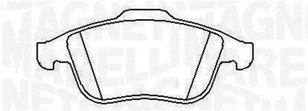 MAGNETI MARELLI Bremseklodser 363916060426 for ALFA ROMEO FIAT