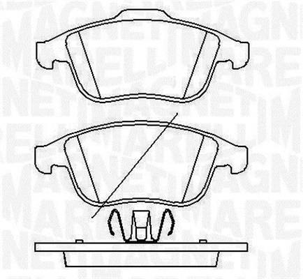 MAGNETI MARELLI Bremseklodser 363916060429 for NISSAN DACIA RENAULT