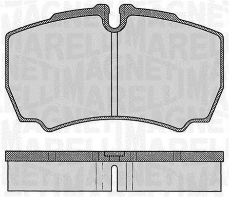 MAGNETI MARELLI Bremseklodser 363916060434 for IVECO