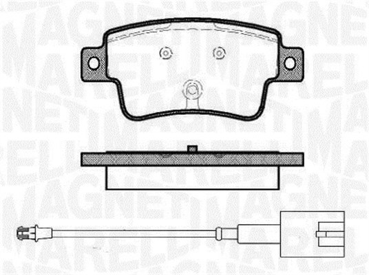 MAGNETI MARELLI Bremseklodser 363916060446 for FIAT ABARTH