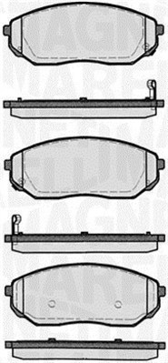 MAGNETI MARELLI Bremseklodser 363916060447 for KIA
