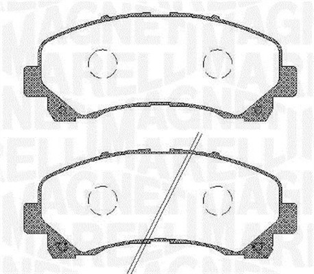 MAGNETI MARELLI Bremseklodser 363916060449 for CHEVROLET ISUZU