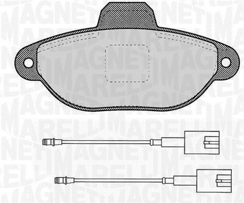 MAGNETI MARELLI Bremseklodser 363916060453 for FORD FIAT