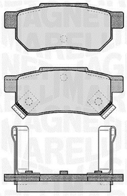 MAGNETI MARELLI Bremseklodser 363916060457 for DAEWOO ISUZU HONDA MAZDA NISSAN LOTUS ROVER SUZUKI
