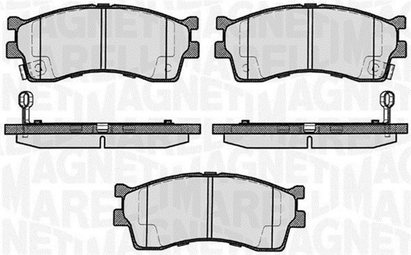 MAGNETI MARELLI Bremseklodser 363916060458 for KIA