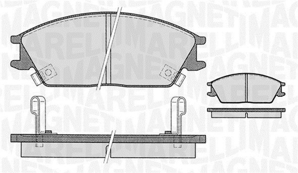 MAGNETI MARELLI Bremseklodser 363916060459 for KIA HYUNDAI