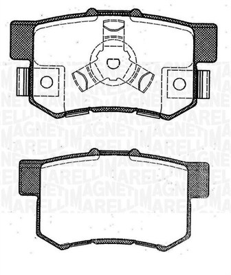 MAGNETI MARELLI Bremseklodser 363916060463 for ISUZU HONDA ACURA HONDA (GAC) NISSAN