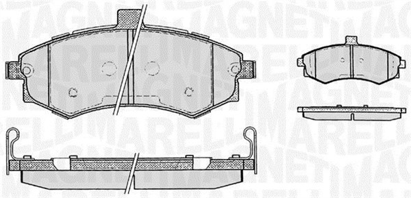 MAGNETI MARELLI Bremseklodser 363916060469 for HYUNDAI