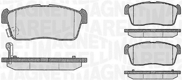MAGNETI MARELLI Bremseklodser 363916060470 for DAIHATSU SUZUKI TOYOTA SUBARU MAZDA MITSUBISHI NISSAN