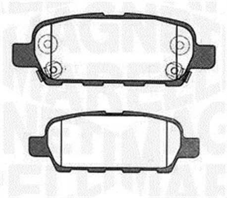 MAGNETI MARELLI Bremseklodser 363916060473 for NISSAN INFINITI RENAULT SUZUKI