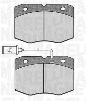 MAGNETI MARELLI Bremseklodser 363916060475 for IVECO