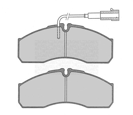 MAGNETI MARELLI Bremseklodser 363916060479 for RENAULT NISSAN RENAULT TRUCKS