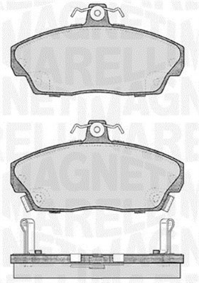 MAGNETI MARELLI Bremseklodser 363916060484 for HONDA ROVER