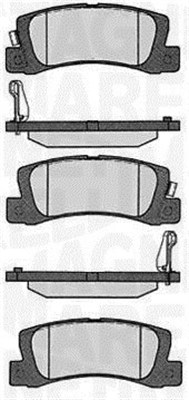 MAGNETI MARELLI Bremseklodser 363916060492 for TOYOTA LEXUS NISSAN