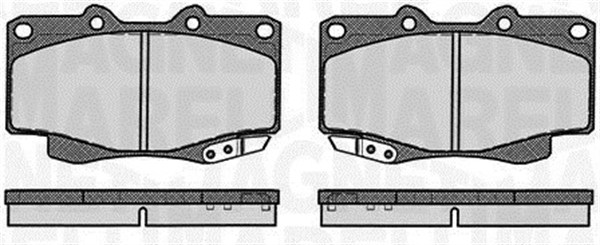 MAGNETI MARELLI Bremseklodser 363916060495 for TOYOTA