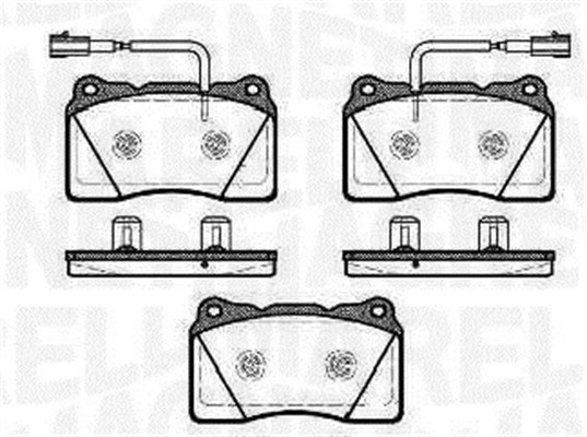 MAGNETI MARELLI Bremseklodser 363916060501 for ALFA ROMEO FIAT