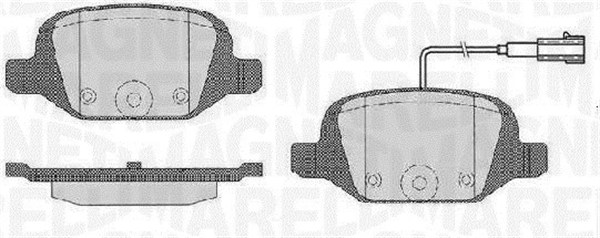 MAGNETI MARELLI Bremseklodser 363916060503 for FIAT