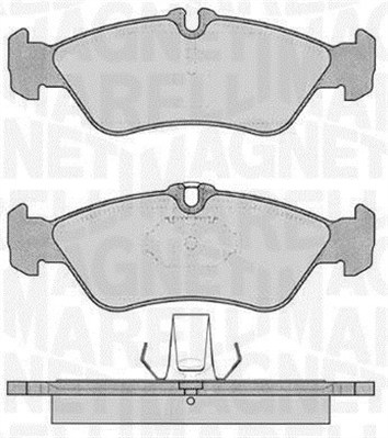 MAGNETI MARELLI Bremseklodser 363916060505 for MERCEDES-BENZ VW CHRYSLER