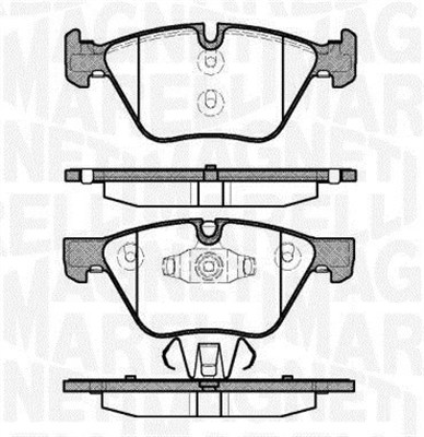 MAGNETI MARELLI Bremseklodser 363916060507 for BMW
