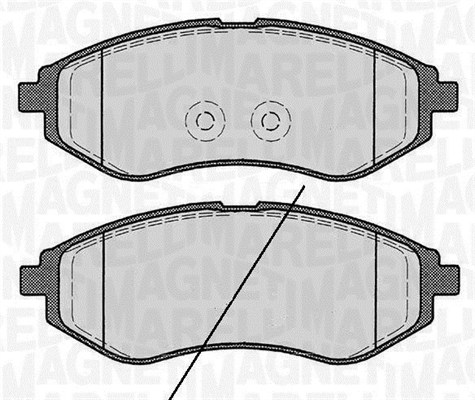 MAGNETI MARELLI Bremseklodser 363916060511 for CHEVROLET