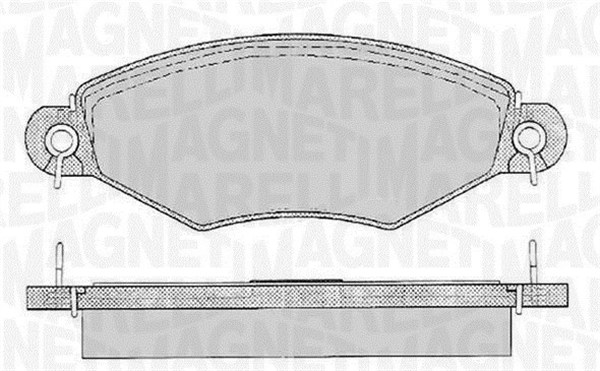 MAGNETI MARELLI Bremseklodser 363916060512 for PEUGEOT