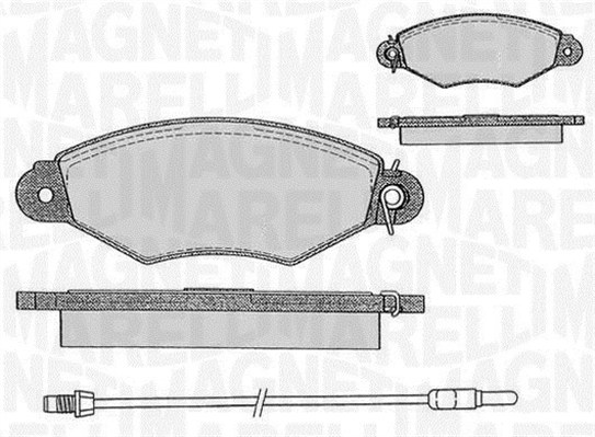 MAGNETI MARELLI Bremseklodser 363916060513 for CITROËN NISSAN RENAULT