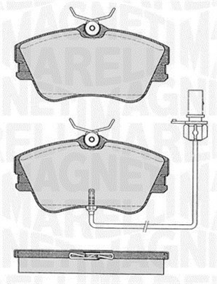 MAGNETI MARELLI Bremseklodser 363916060528 for VW