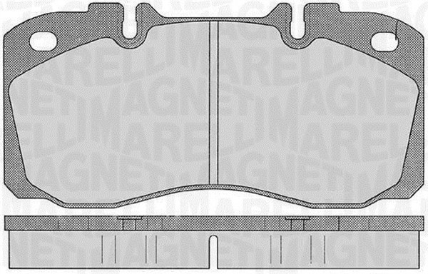 MAGNETI MARELLI Bremseklodser 363916060530 for IVECO NISSAN