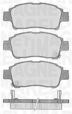 MAGNETI MARELLI Bremseklodser 363916060533 for TOYOTA LIFAN