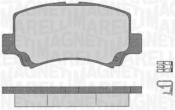 MAGNETI MARELLI Bremseklodser 363916060534 for DONGFENG XIAOKANG DR SUZUKI RIICH HAIMA (FAW)