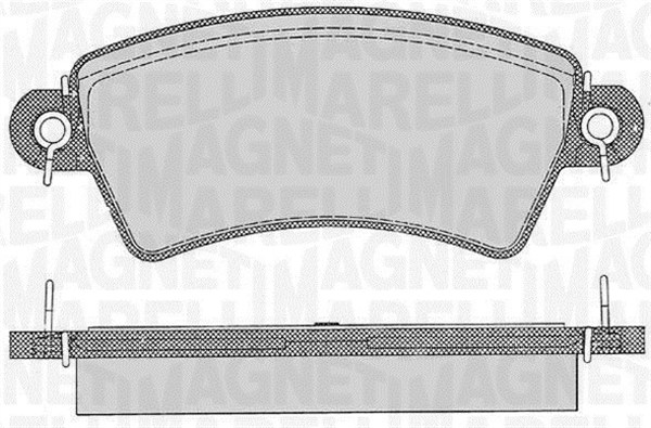 MAGNETI MARELLI Bremseklodser 363916060537 for CITROËN PEUGEOT