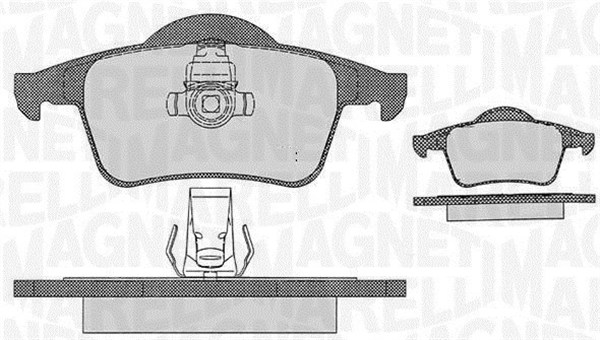 MAGNETI MARELLI Bremseklodser 363916060543 for VOLVO