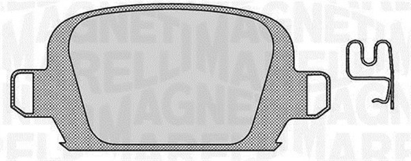 MAGNETI MARELLI Bremseklodser 363916060552 for OPEL