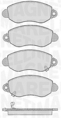MAGNETI MARELLI Bremseklodser 363916060556 for FORD